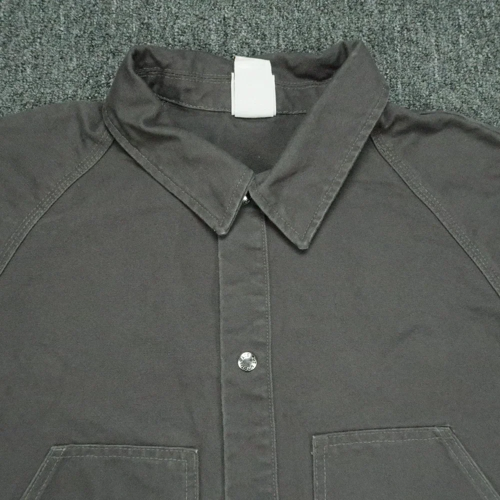 The North Face Jacket Mens Large Gray Outerlands Utility Snap Chore Coat